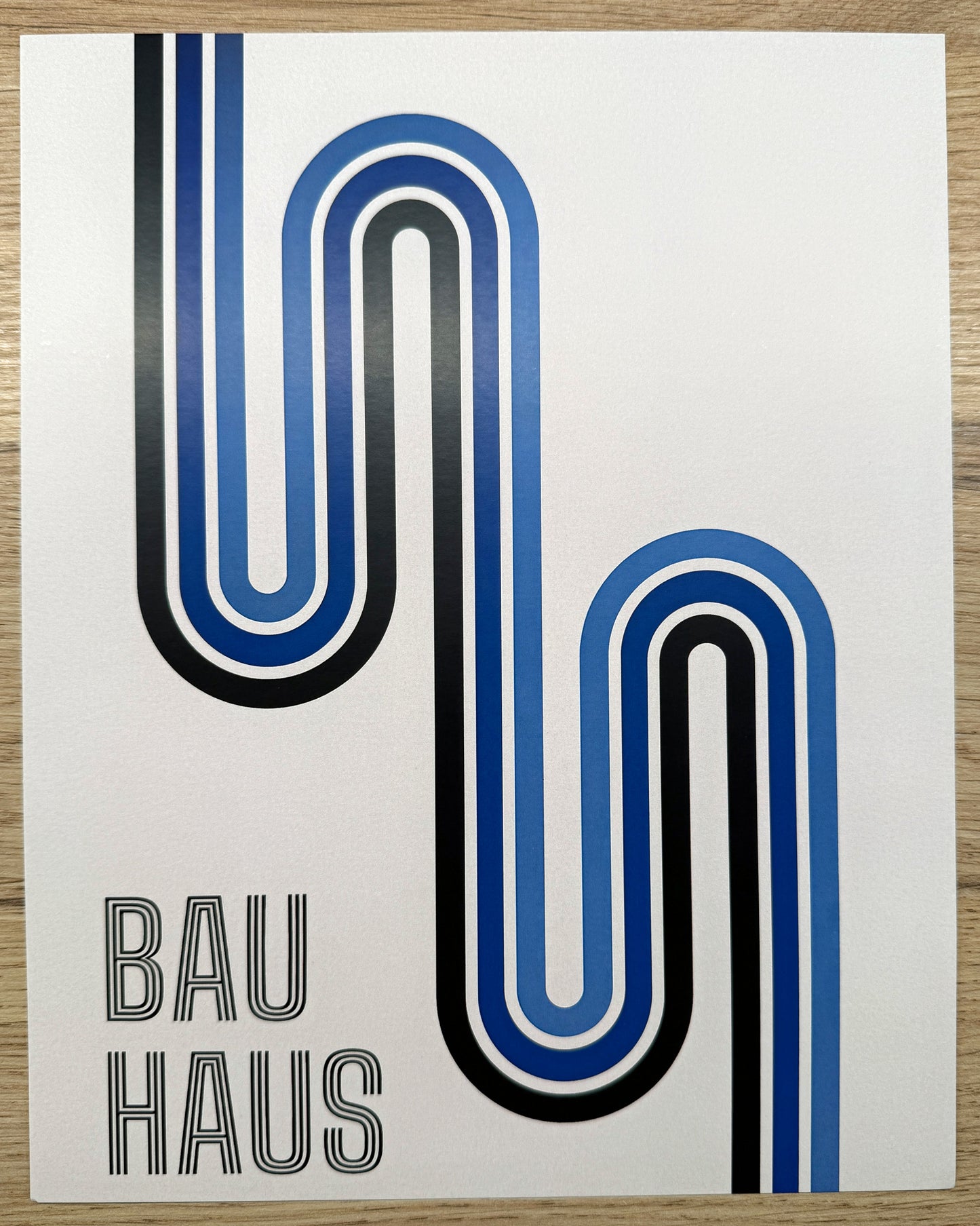 Lot de 12 affiches BAUHAUS – déco graphique – 20 x 25,5 cm